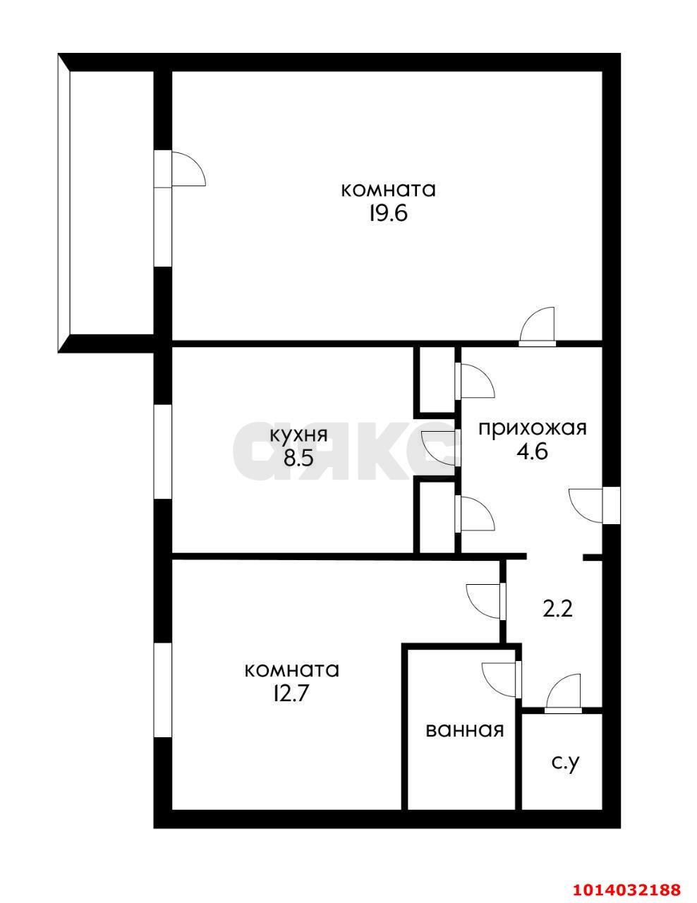 Фото №7: 2-комнатная квартира 57 м² - Краснодар, Комсомольский, ул. Тюляева, 35