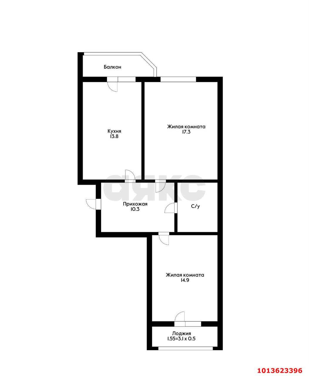 Фото №1: 2-комнатная квартира 63 м² - Краснодар, Восточно-Кругликовский, ул. Черкасская, 62/1