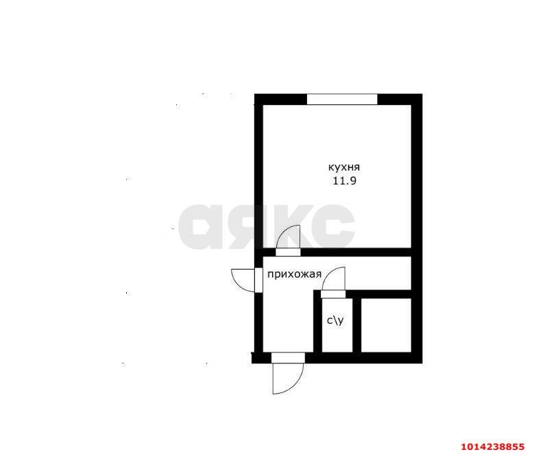 Фото №6: 1-комнатная квартира 17 м² - Краснодар, Фестивальный, ул. имени Тургенева, 148