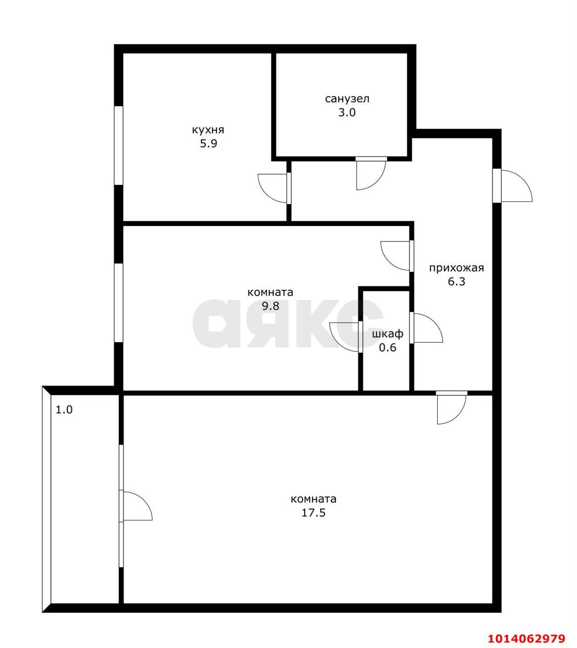 Фото №6: 2-комнатная квартира 44 м² - Краснодар, Горгаз, ул. Станкостроительная, 10