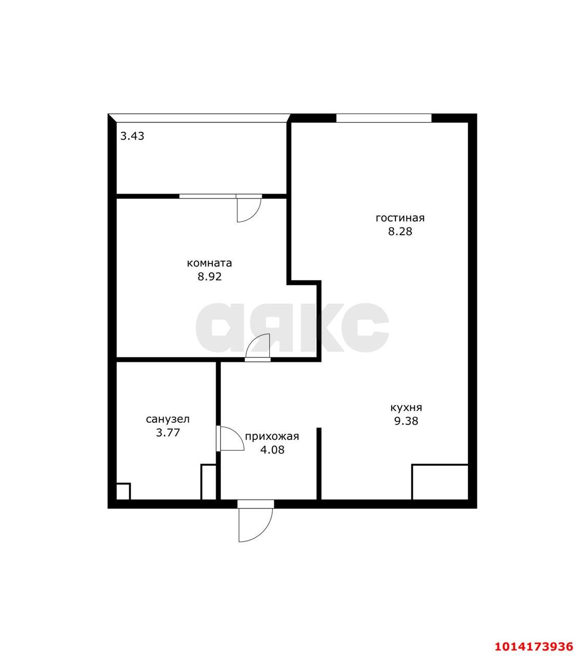 Фото №10: 1-комнатная квартира 36 м² - Краснодар, жилой квартал Патрики