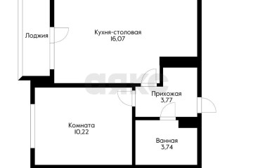 Фото №1: 1-комнатная квартира 35 м² - Краснодар, мкр. жилой комплекс Ural, ул. Уральская, 87/7