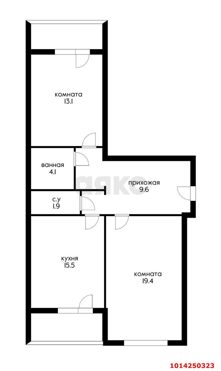 Фото №13: 2-комнатная квартира 75 м² - Краснодар, Фестивальный, пр-д Дальний, 3
