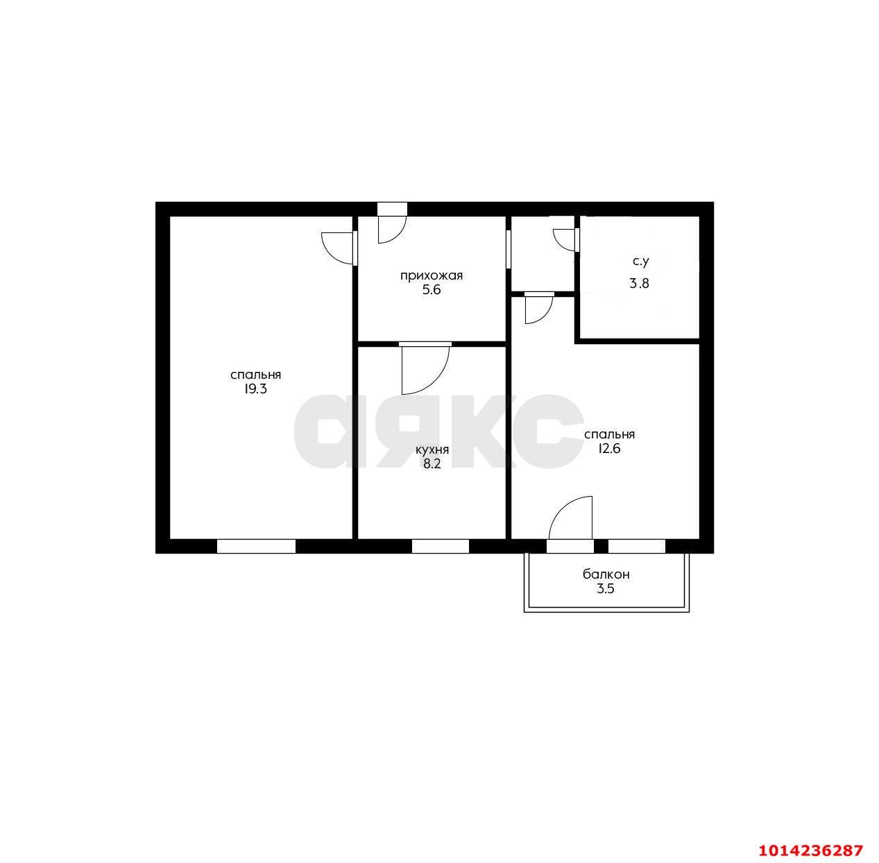 Фото №5: 2-комнатная квартира 55 м² - Краснодар, Славянский, ул. Красных Партизан, 109