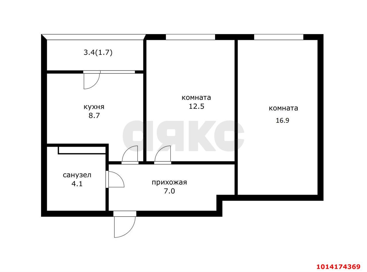 Фото №1: 2-комнатная квартира 50 м² - Краснодар, жилой комплекс Архитектор, ул. Наставников, 11