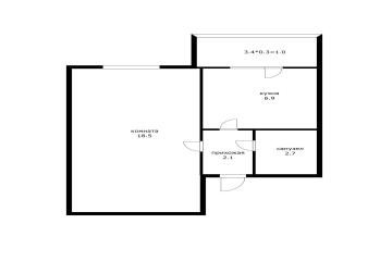 Фото №2: 1-комнатная квартира 30 м² - Новая Адыгея, мкр. жилой комплекс Дарград, ул. Тургеневское шоссе, 33/1к10
