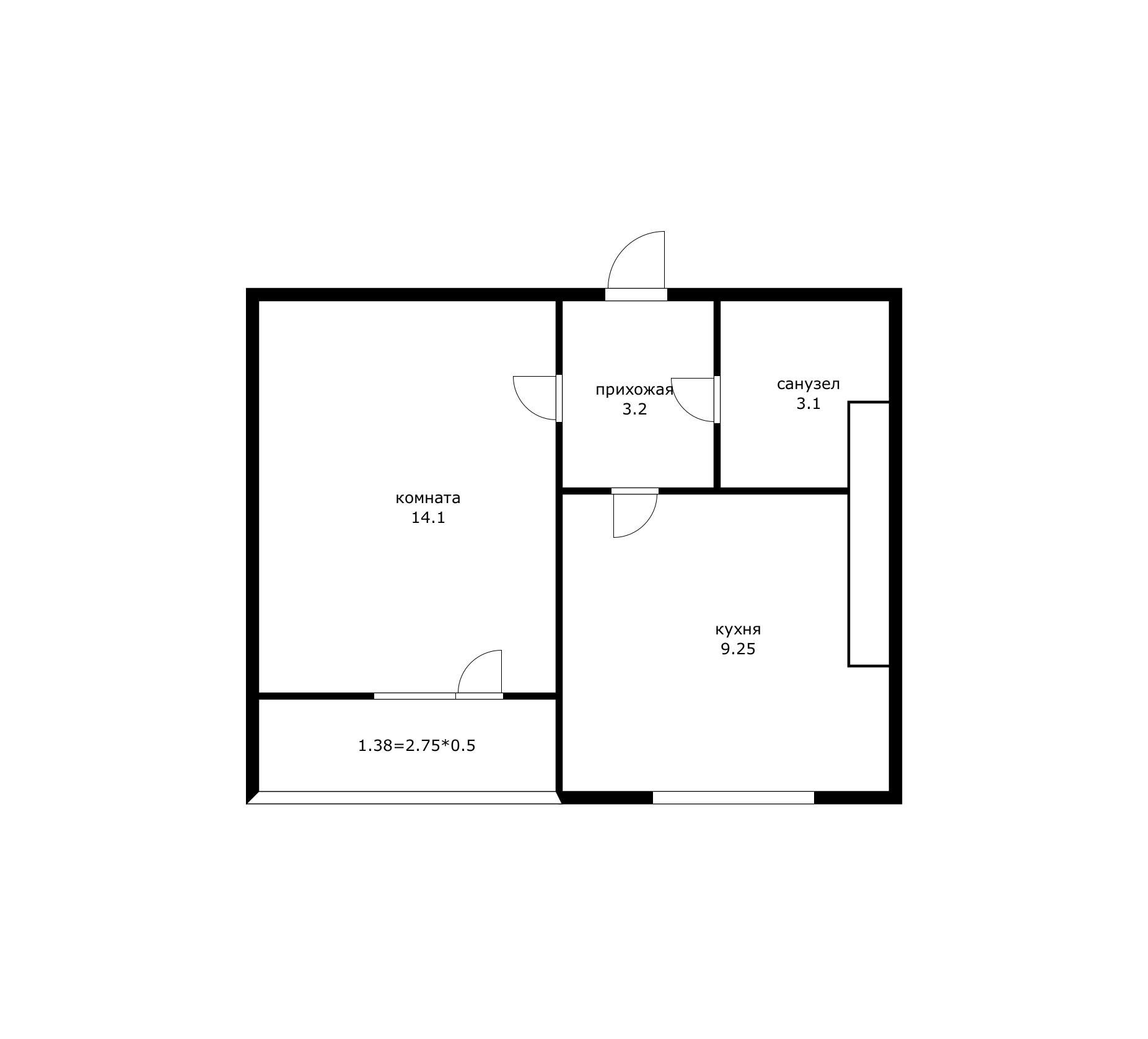 Фото №17: 1-комнатная квартира 31 м² - Яблоновский, мкр. жилой комплекс Компаньон-Сити, ул. Шоссейная, 63/7