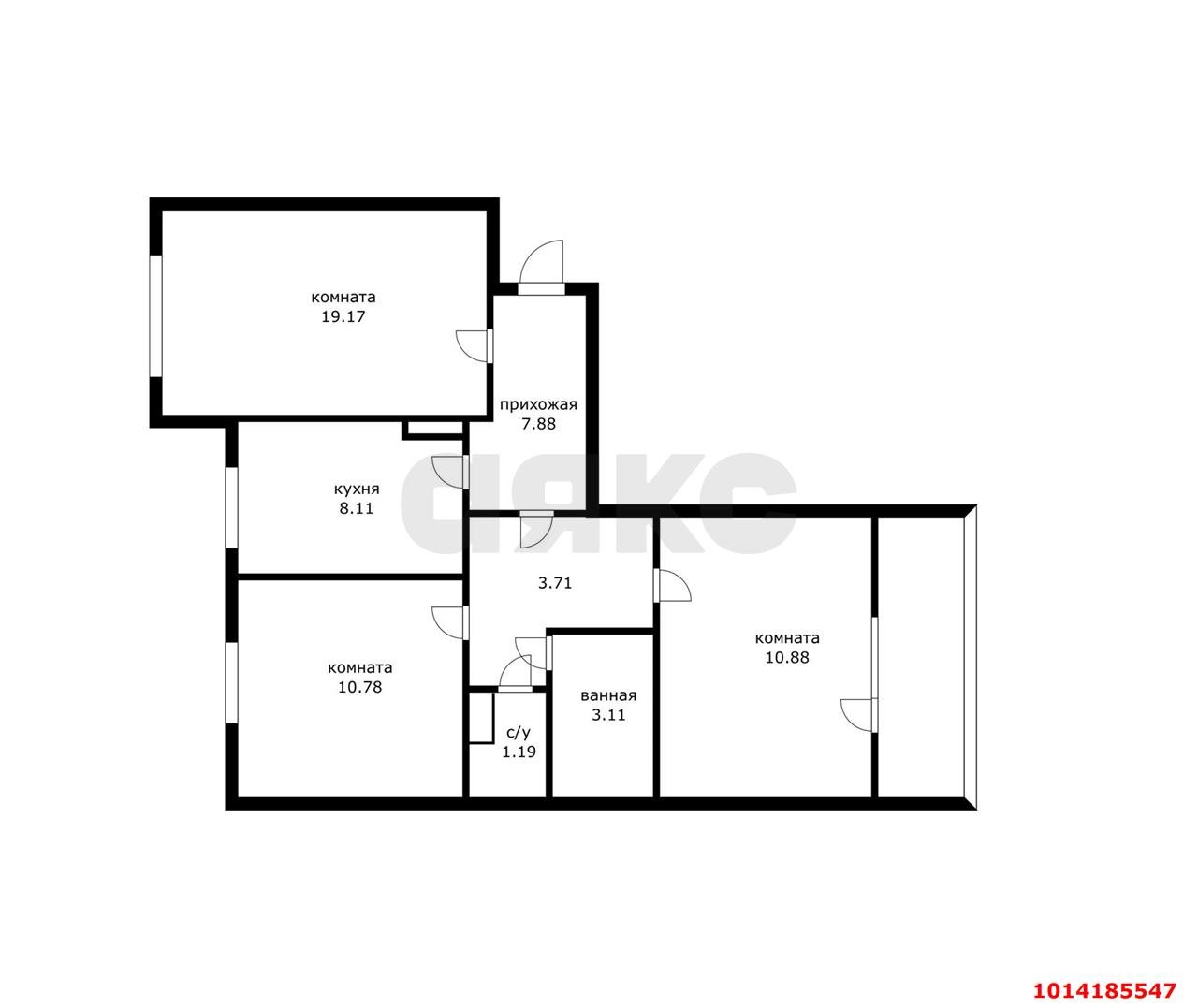 Фото №19: 3-комнатная квартира 72 м² - Краснодар, Юбилейный, ул. Думенко, 10