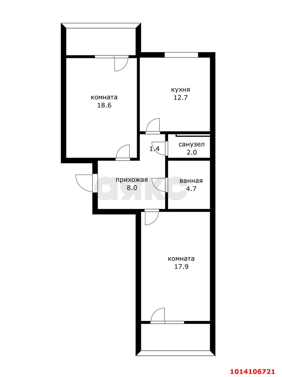 Фото №11: 2-комнатная квартира 76 м² - Краснодар, Пашковский, ул. Лавочкина, 13