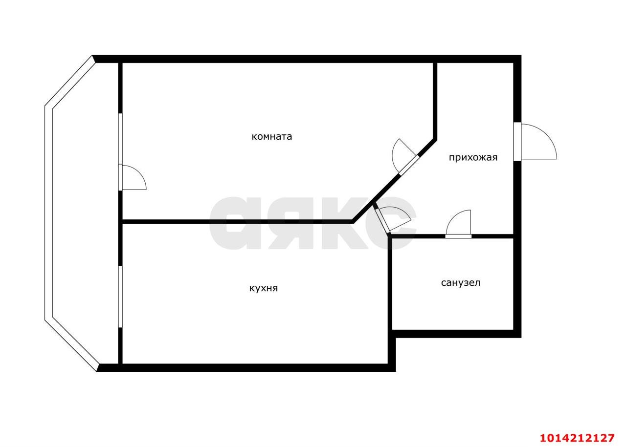 Фото №4: 1-комнатная квартира 41 м² - Краснодар, жилой комплекс Россинский Парк, ул. Командорская, 15