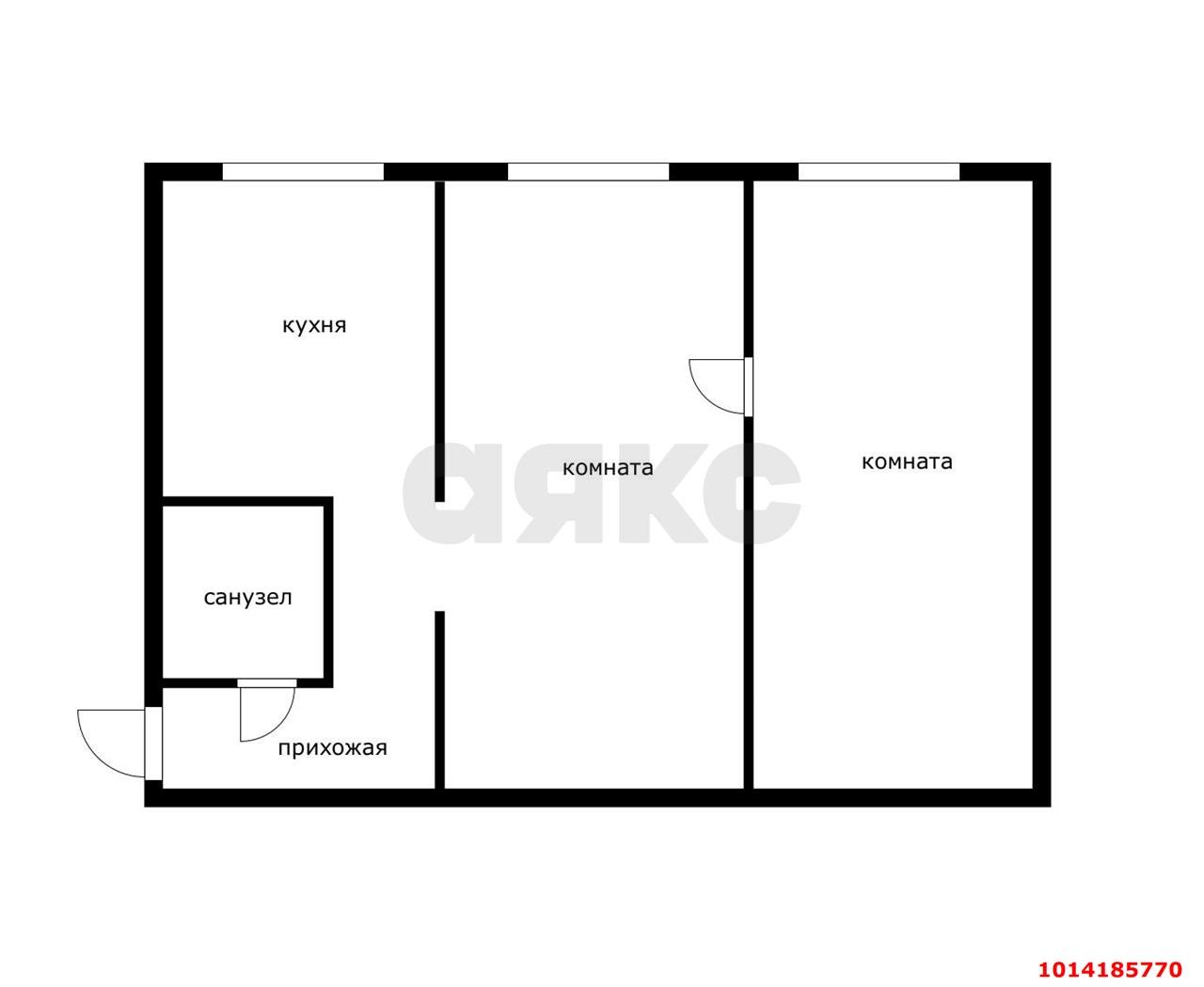 Фото №11: 2-комнатная квартира 45 м² - Краснодар, Западный внутригородской округ, Фестивальный, мкр. Центральный, ул. Котовского, 92