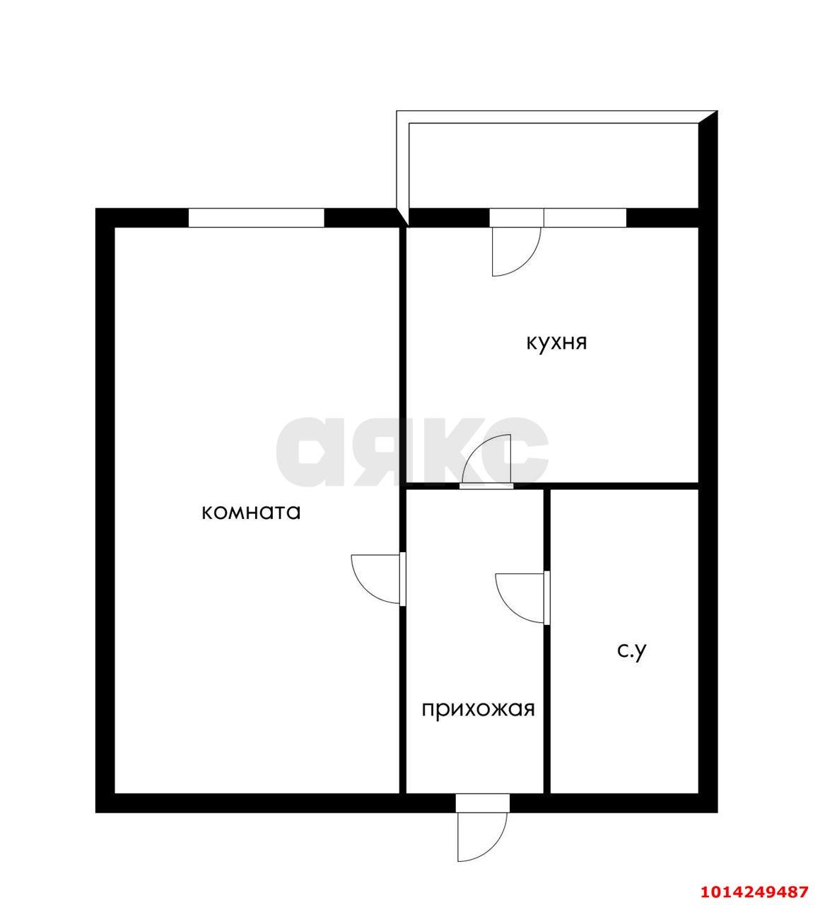 Фото №15: 1-комнатная квартира 37 м² - Краснодар, Молодёжный, ул. 3-я Целиноградская, 7