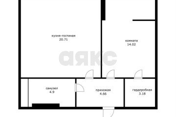 Фото №2: 1-комнатная квартира 44 м² - Краснодар, мкр. жилой комплекс Новые Сезоны, ул. Скандинавская, 1