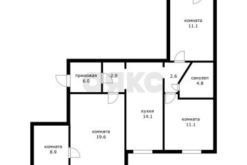Фото №4: 4-комнатная квартира 89 м² - Краснодар, мкр. Краевая Клиническая Больница, ул. 1 Мая, 234