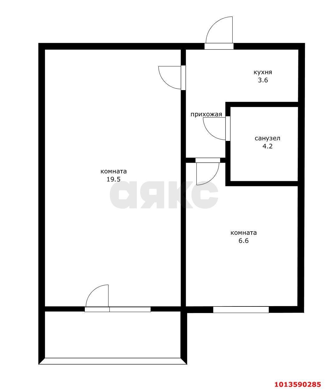 Фото №16: 1-комнатная квартира 34 м² - Краснодар, ул. 70-летия Октября, 12/3