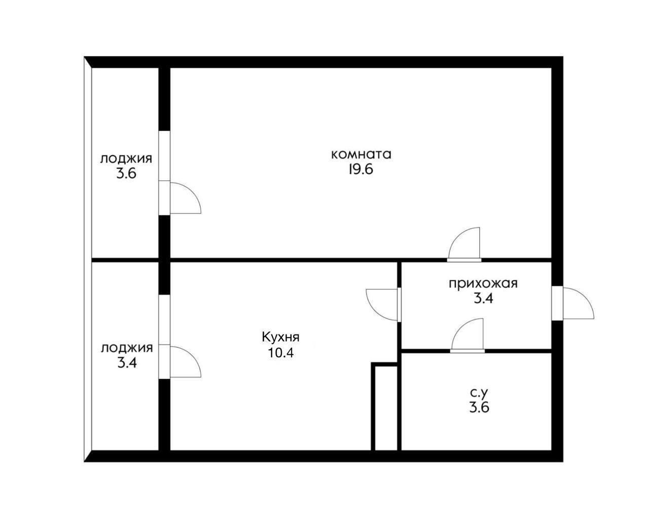 Фото №12: 1-комнатная квартира 44 м² - Краснодар, Солнечный, Прикубанский внутригородской округ, мкр. Фестивальный, ул. Казбекская, 14