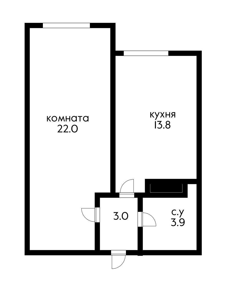 Фото №9: 1-комнатная квартира 42 м² - Новая Адыгея, ул. Песочная, 1к5