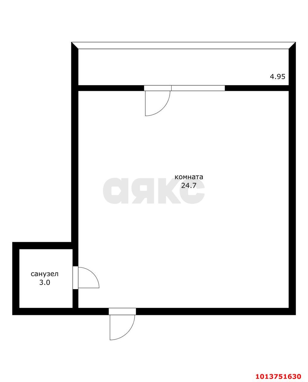 Фото №11: Студия 30 м², 6/8 эт. - Краснодар, Прикубанский внутригородской округ, мкр. имени Петра Метальникова, ул. Защитников Отечества, 5