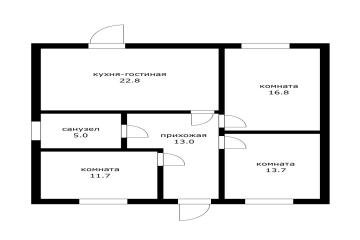 Фото №5: Дом 88 м² - садовые участки Наука, мкр. Карасунский внутригородской округ, ул. Виноградная, 150