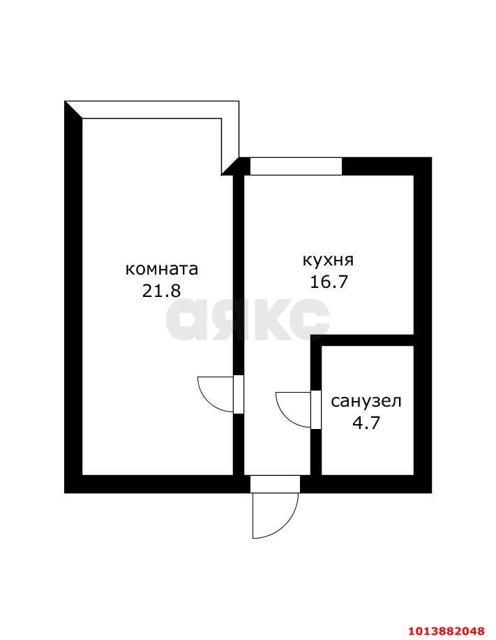 Фото №11: 1-комнатная квартира 42 м² - Краснодар, Музыкальный, пер. Есенина, 16