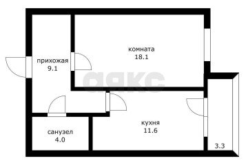 Фото №5: 1-комнатная квартира 46 м² - Краснодар, мкр. жилой комплекс Кремлёвские Ворота, ул. Кореновская, 2к3