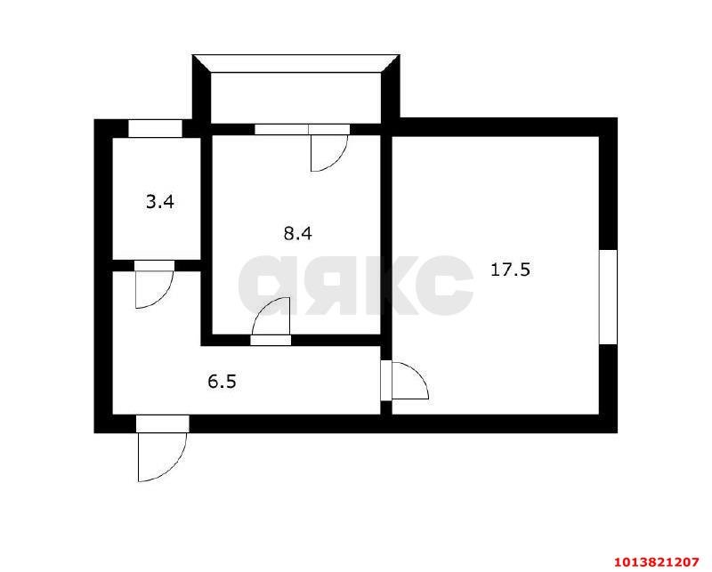 Фото №8: 1-комнатная квартира 36 м² - Краснодар, Черёмушки, ул. Айвазовского, 86