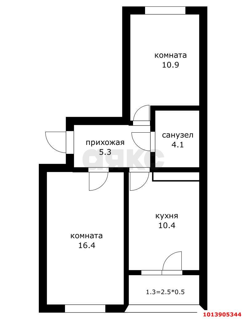 Фото №1: 2-комнатная квартира 48 м² - Краснодар, жилой комплекс Спортивная Деревня, 
