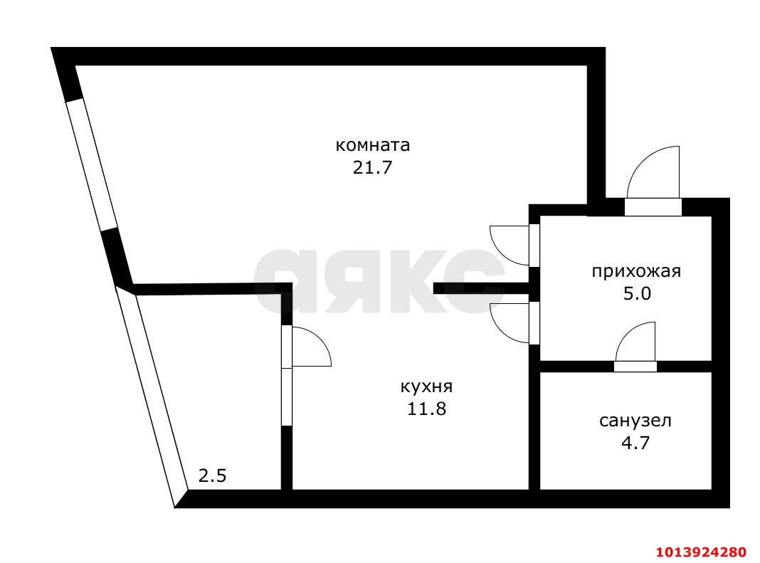 Фото №10: 1-комнатная квартира 38 м² - Краснодар, Пашковский, 