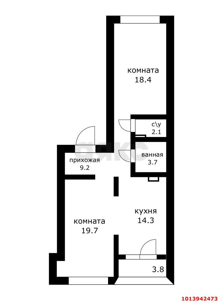 Фото №5: 2-комнатная квартира 71 м² - Краснодар, жилой комплекс Новелла, ул. Питерская, 40