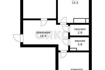 Фото №1: 2-комнатная квартира 82 м² - Краснодар, мкр. Солнечный, ул. Архитектора Петина, 18/1