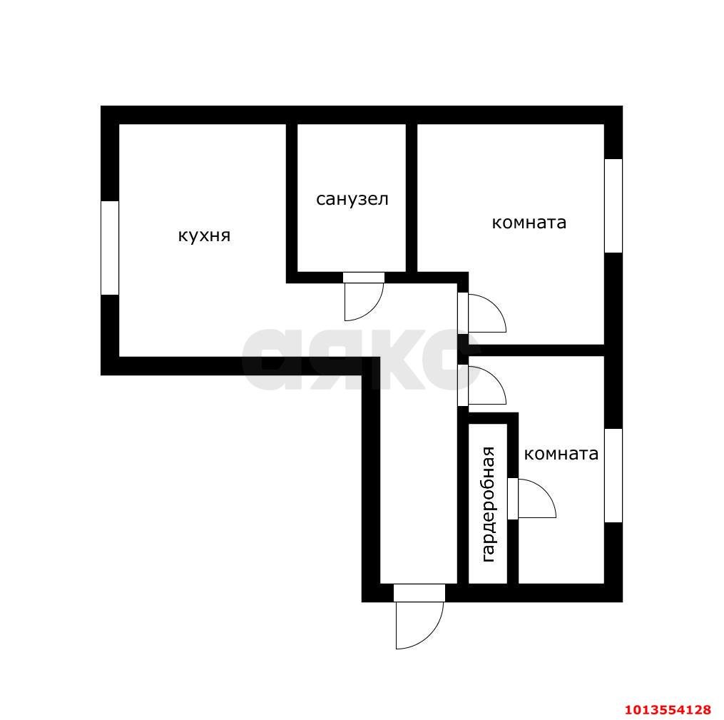 Фото №14: 2-комнатная квартира 62 м² - Краснодар, Калинино, пер. Ленинский, 13