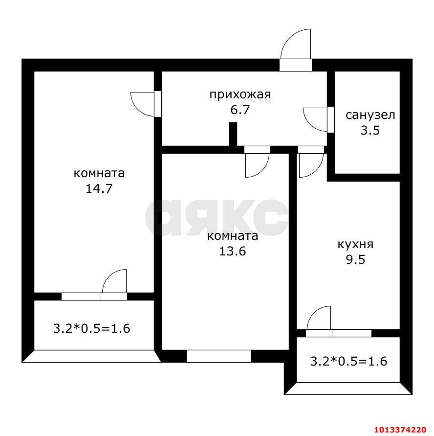 Фото №2: 2-комнатная квартира 54 м² - Краснодар, жилой комплекс Акварели-2, ул. Тепличная, 62/1к5