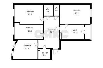 Фото №5: 3-комнатная квартира 120 м² - Краснодар, мкр. жилой комплекс Версаль, ул. Черниговская, 1