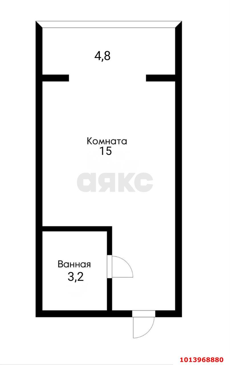 Фото №8: Студия 18 м² - Краснодар, Калинино, ул. Кадетская, 9