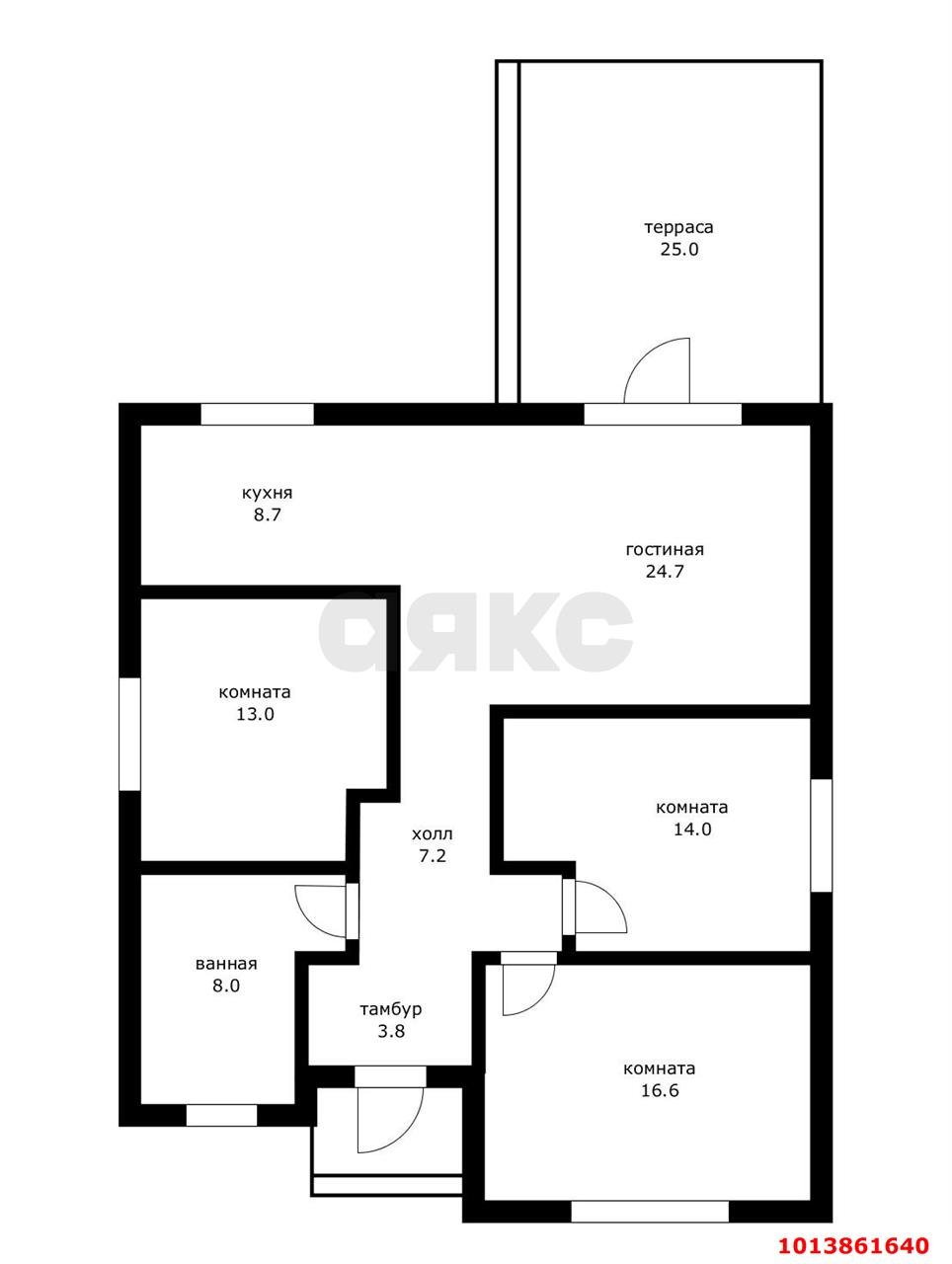 Фото №1: Дом 131 м² + 3 сот. - Яблоновский, ул. Анатолия Николаевича Березового, 10/1