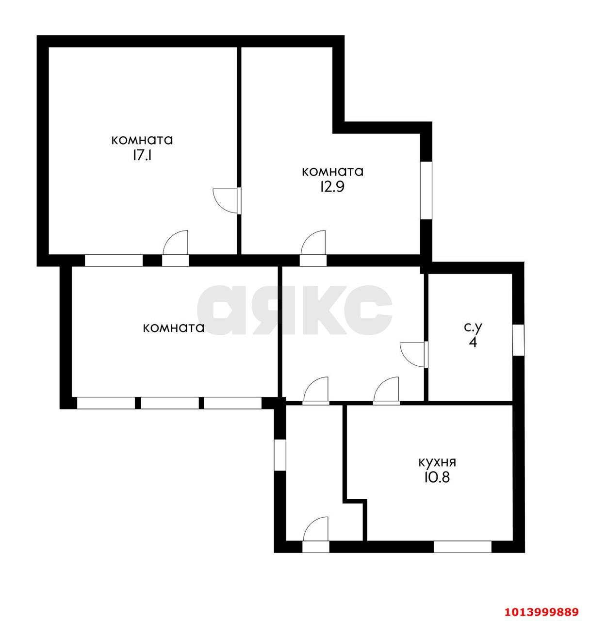 Фото №14: 3-комнатная квартира 67 м² - Краснодар, Центральный, ул. Карасунская, 116