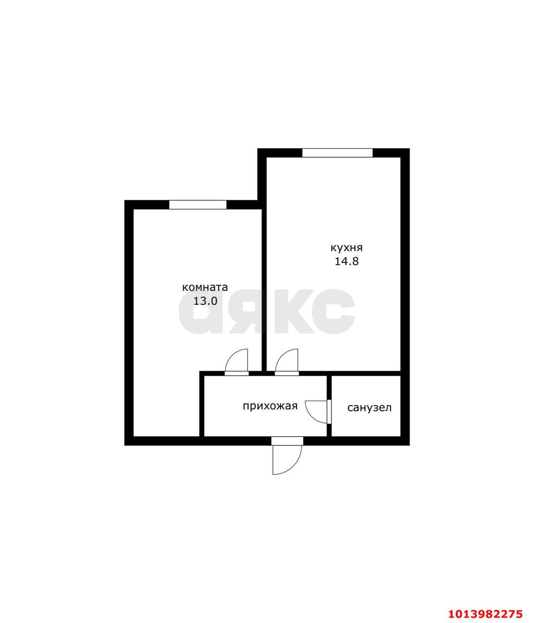 Фото №6: 1-комнатная квартира 37 м² - Краснодар, Достояние, 