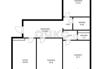 Фото №5: 3-комнатная квартира 101 м² - Краснодар, мкр. Юбилейный, пр-кт Чекистов, 38