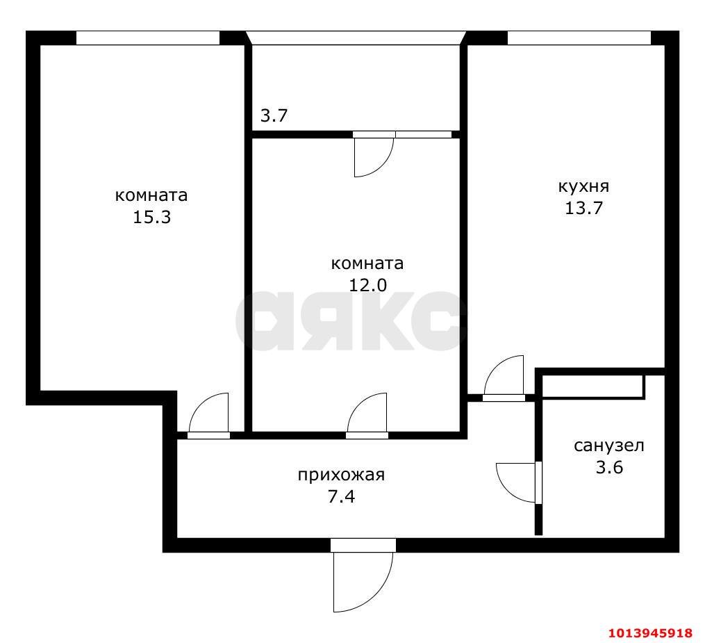 Фото №1: 2-комнатная квартира 55 м² - Краснодар, жилой комплекс Самолёт, ул. Западный Обход, 39/2