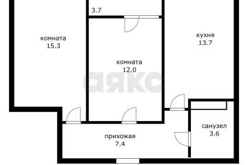 Фото №1: 2-комнатная квартира 55 м² - Краснодар, мкр. жилой комплекс Самолёт, ул. Западный Обход, 39/2