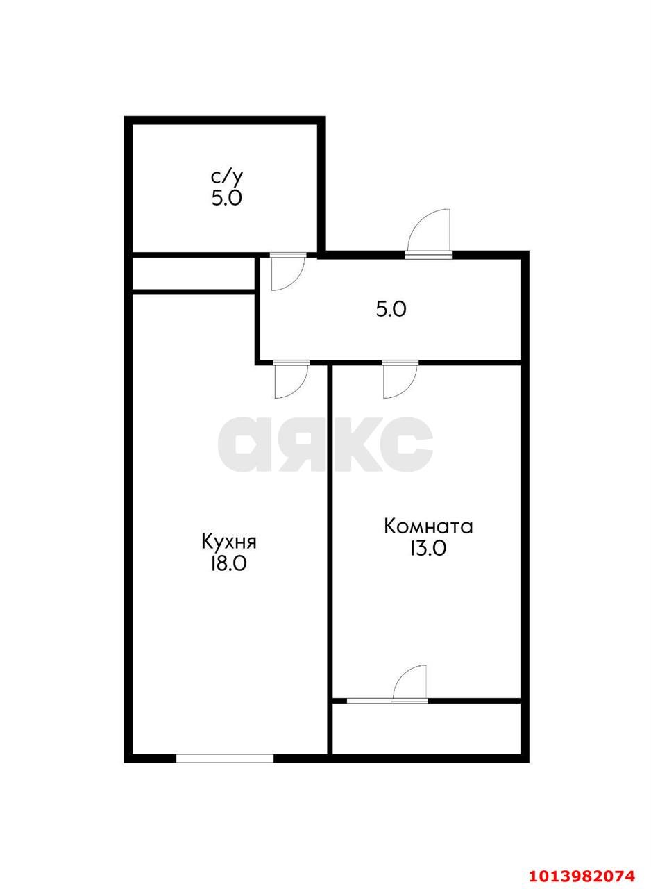 Фото №3: 1-комнатная квартира 41 м² - Краснодар, Славянский, ул. Заполярная, 37к3