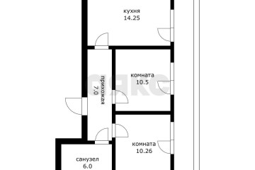 Фото №2: 2-комнатная квартира 60 м² - Новая Адыгея, ул. Бжегокайская, 25/1к6