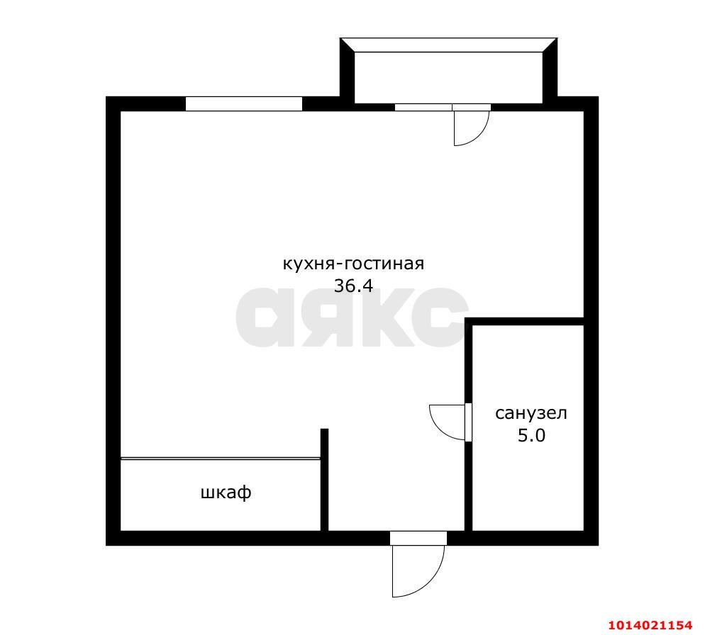 Фото №14: 1-комнатная квартира 38 м² - Краснодар, жилой комплекс Краснодарский, ул. Краеведа Соловьёва, 2к3