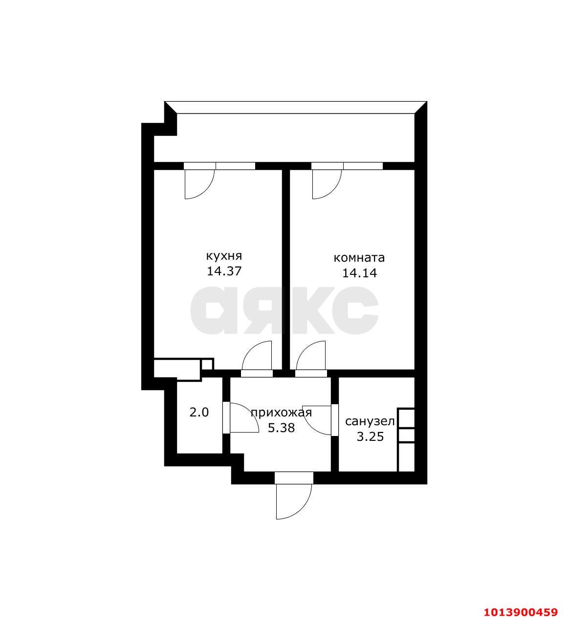 Фото №1: 1-комнатная квартира 42 м² - Краснодар, жилой комплекс На Садовой, ул. Садовая, 159