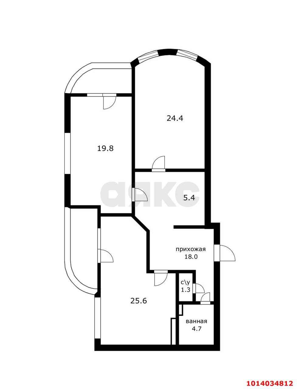 Фото №14: 3-комнатная квартира 110 м² - Краснодар, Центральный, ул. Промышленная, 19/1