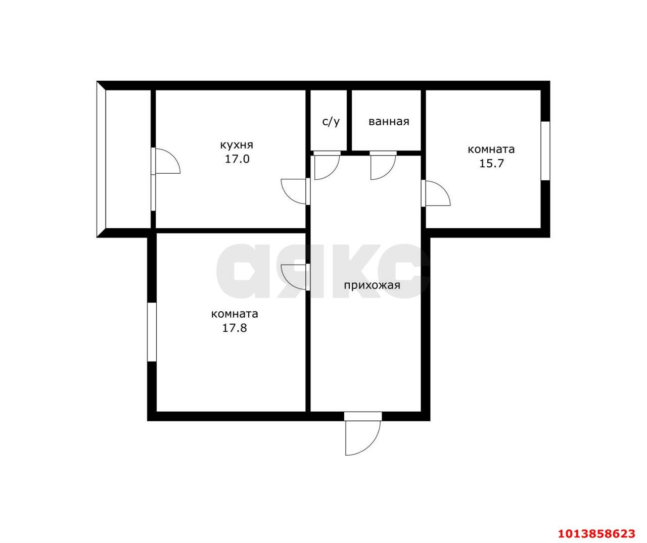 Фото №12: 2-комнатная квартира 75 м² - Краснодар, Завод Измерительных Приборов, ул. Зиповская, 48