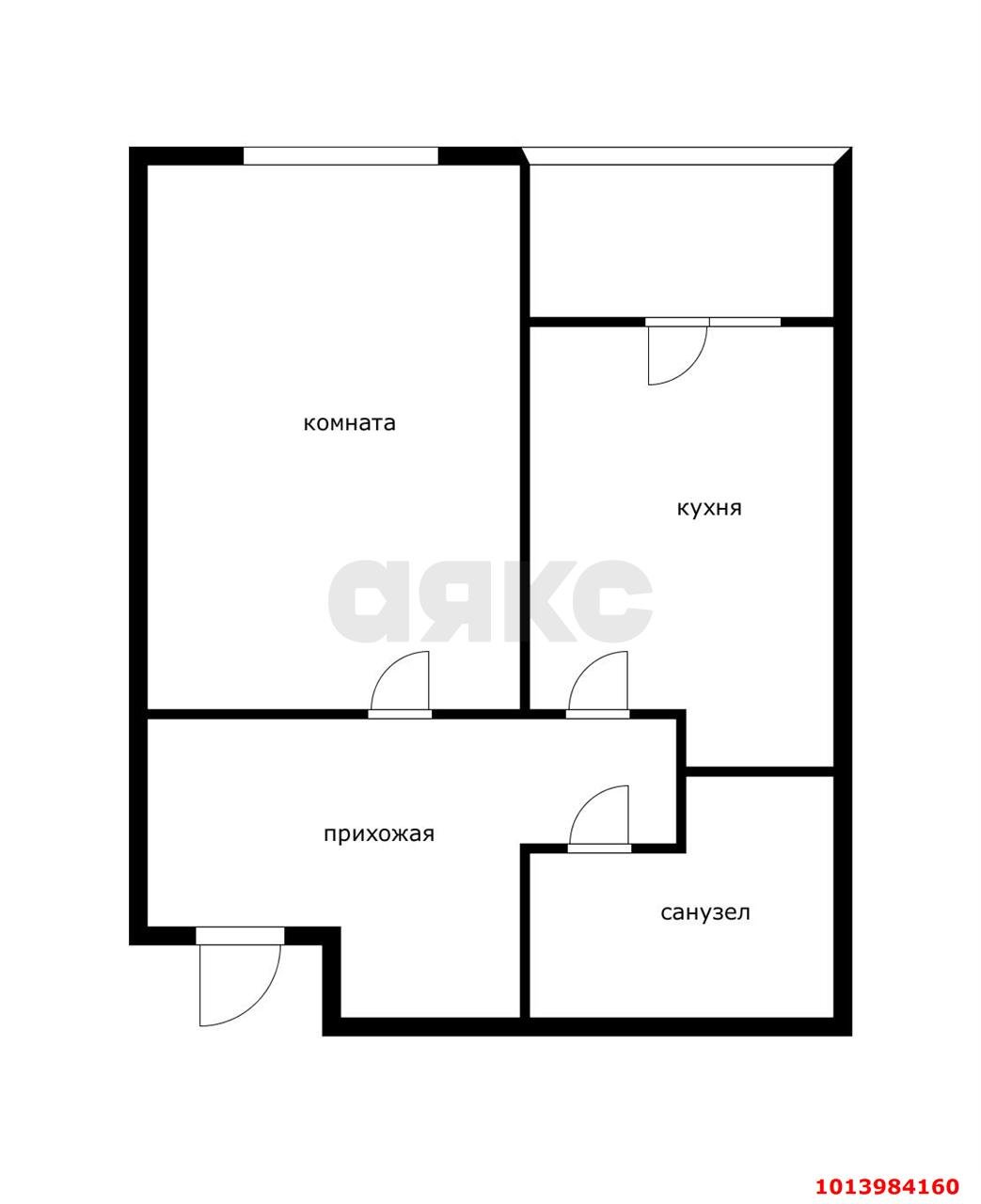 Фото №7: 1-комнатная квартира 39 м² - Краснодар, жилой комплекс Германия, ул. Боннская, 10/2