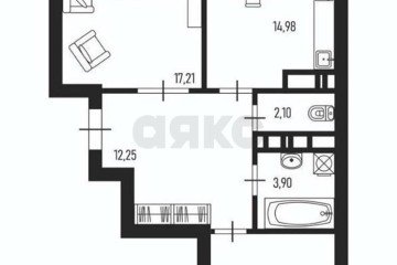 Фото №4: 2-комнатная квартира 65 м² - Краснодар, мкр. Авиагородок, 