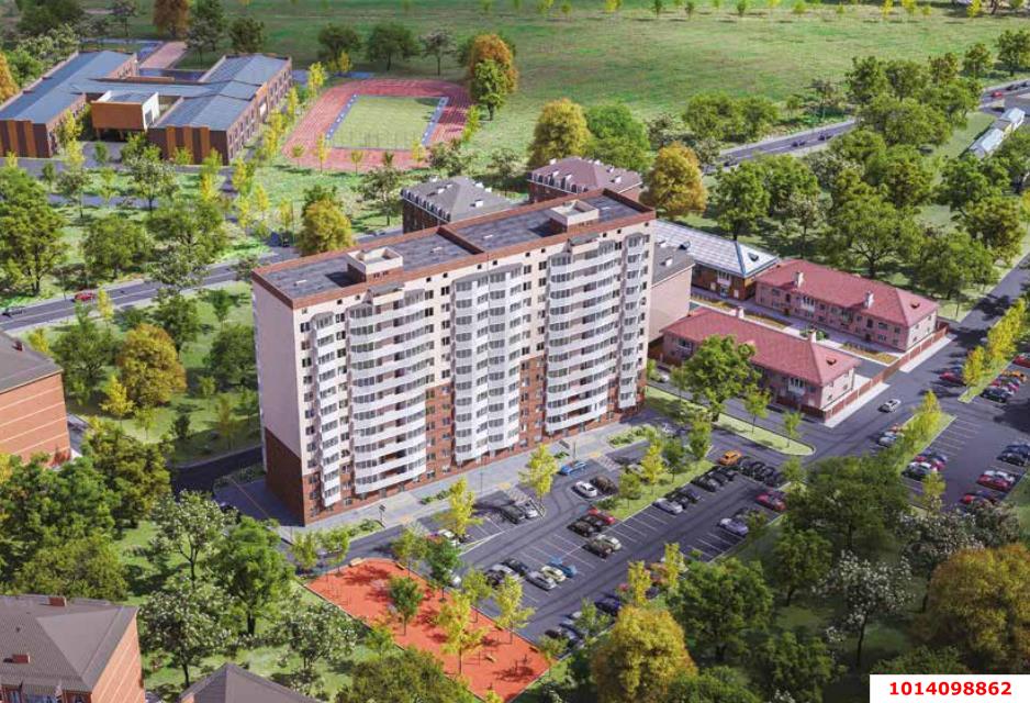 Фото №3: 1-комнатная квартира 37 м² - Яблоновский, жилой комплекс Дом на Луговой, ул. Луговая, 7/6