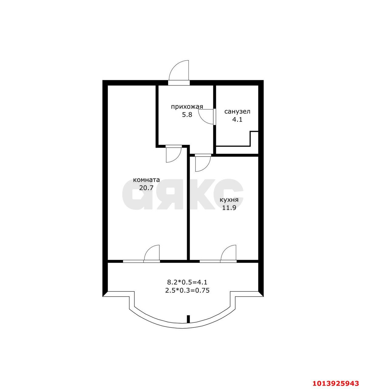 Фото №1: 1-комнатная квартира 48 м² - Краснодар, 9-й километр, пр-д Репина, 1
